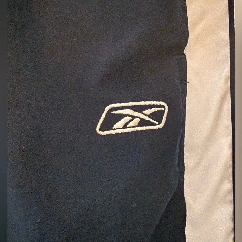 REEBOK Vintage Dark Blue Pants with White Stripes